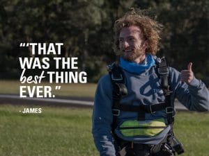 First time tandem skydiving at skydive australia